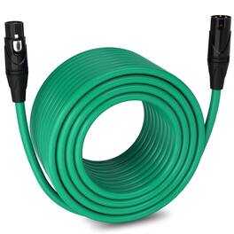 Lyxpro - 250 ft Balanced XLR Cable, Male to Female, 3 Pin Microphone Cable - Green