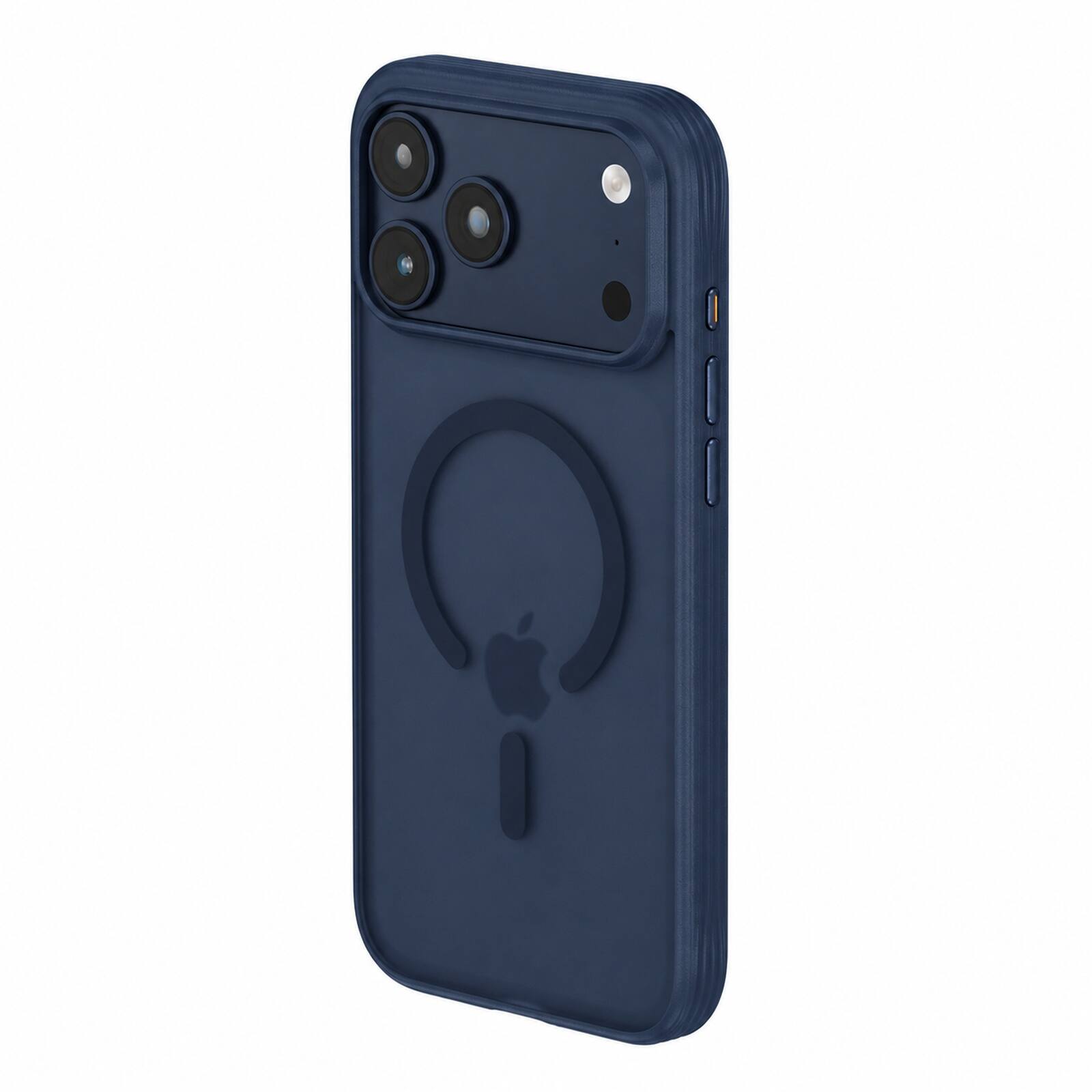 Alt View 1. Dteck - For iPhone 18 Pro Max Rugged Case Shockproor Frosted Translucent Skin-Friendly Cover Compatible with Magsafe - Darkblue.