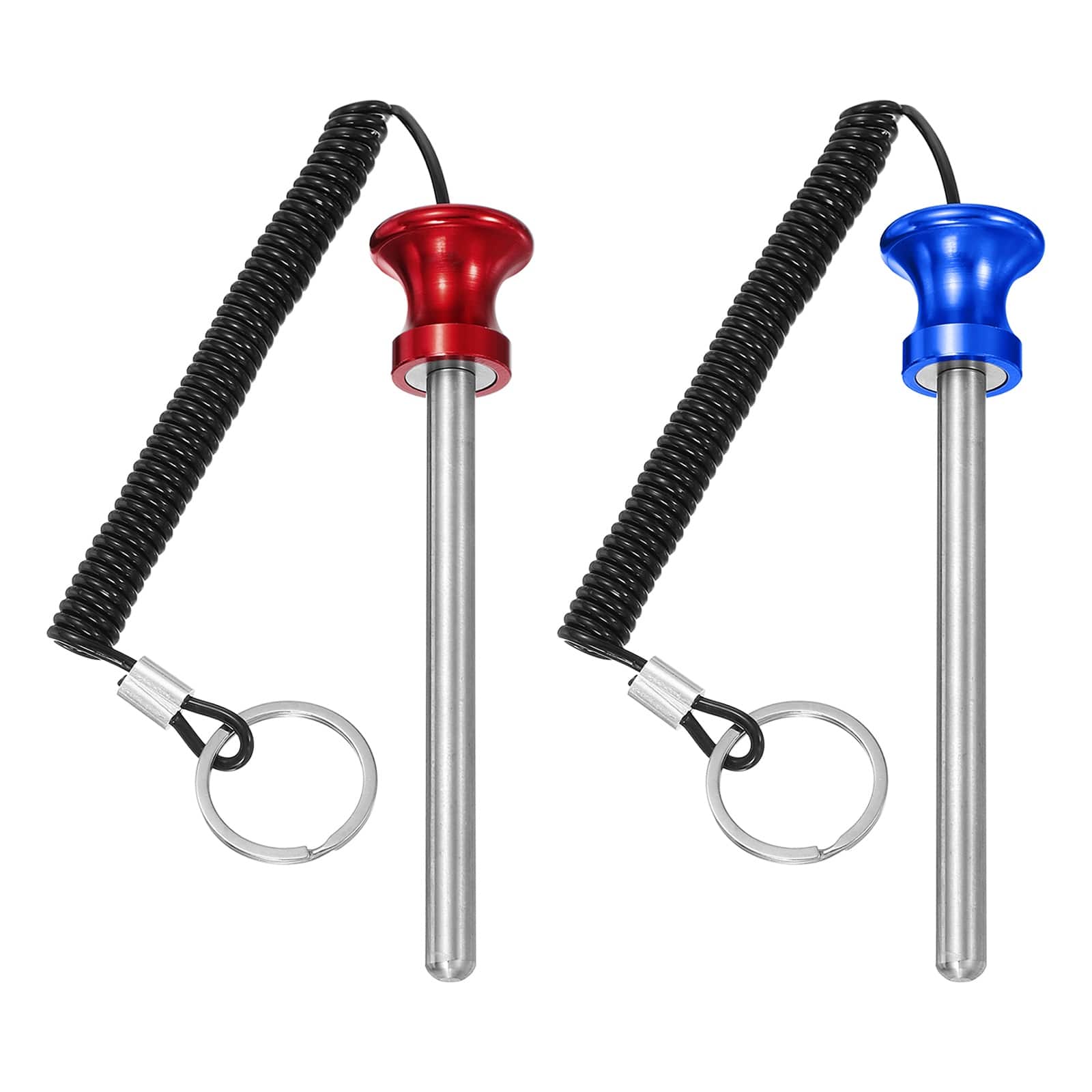 Unique Bargains - Weight Stack Pin, Gym Pin Strength Training Replacement with Pull Rope, 0.4 x 4.7 Inch 2pcs for Home/Gym - Blue/Red price history on PriceWatchPro