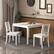 Alt View 2. Costway - Wood Dining Chair Set of 2 with Rubber Wood Legs Curved Backrest for Kitchen - White.