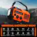 UNIVERSAL EMERGENCY RADIO SOS 5200mAh Portable AM/FM radio Weather Band Charger sos Alarm Flashlight 3.5mm headphone jack IPX3 AA Battery USB C Waterproof function Charge Port Crank Charge Solar Charge Reading Light Compass