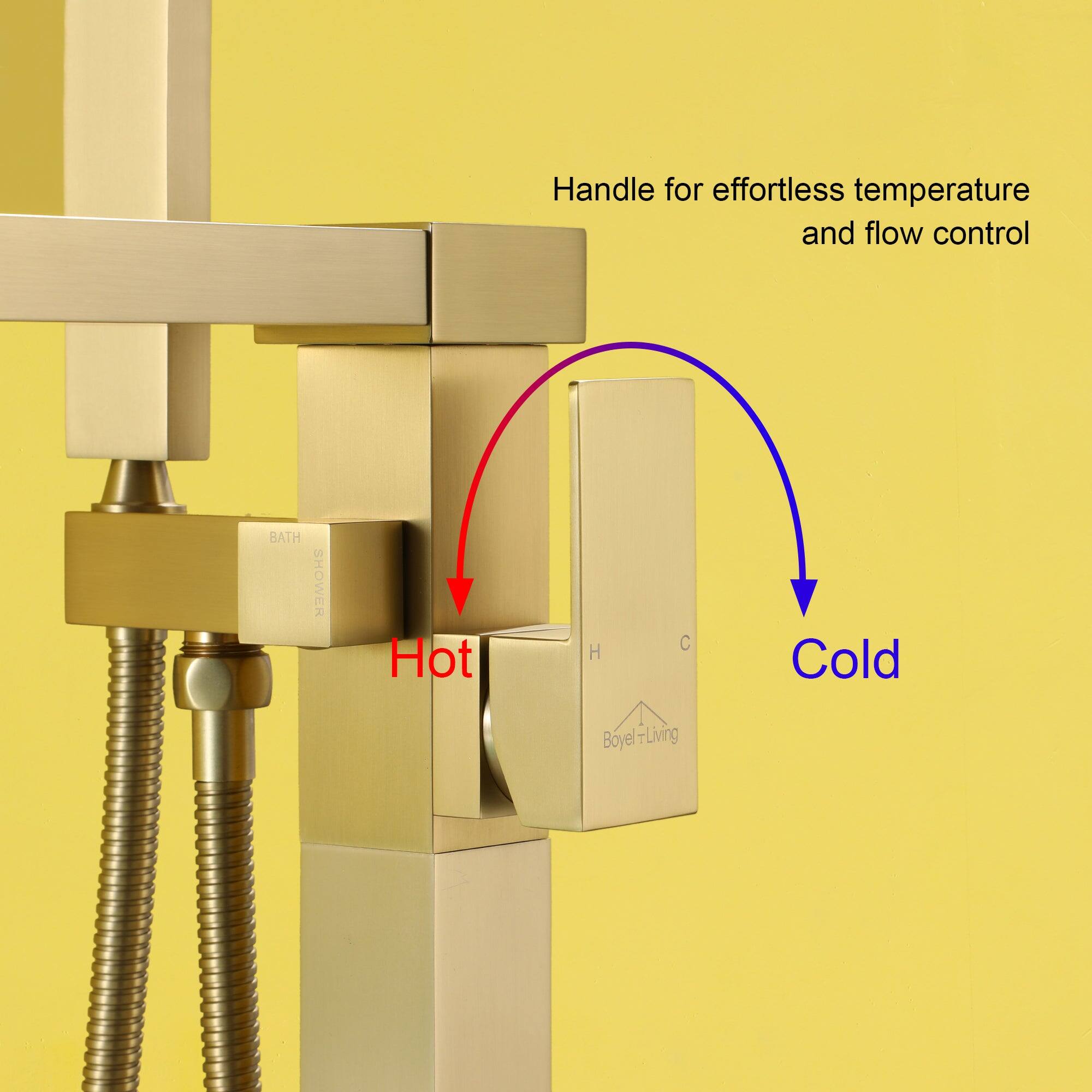 Handle for effortless temperature and flow control
Hot H
Cold C
Boyel-Living