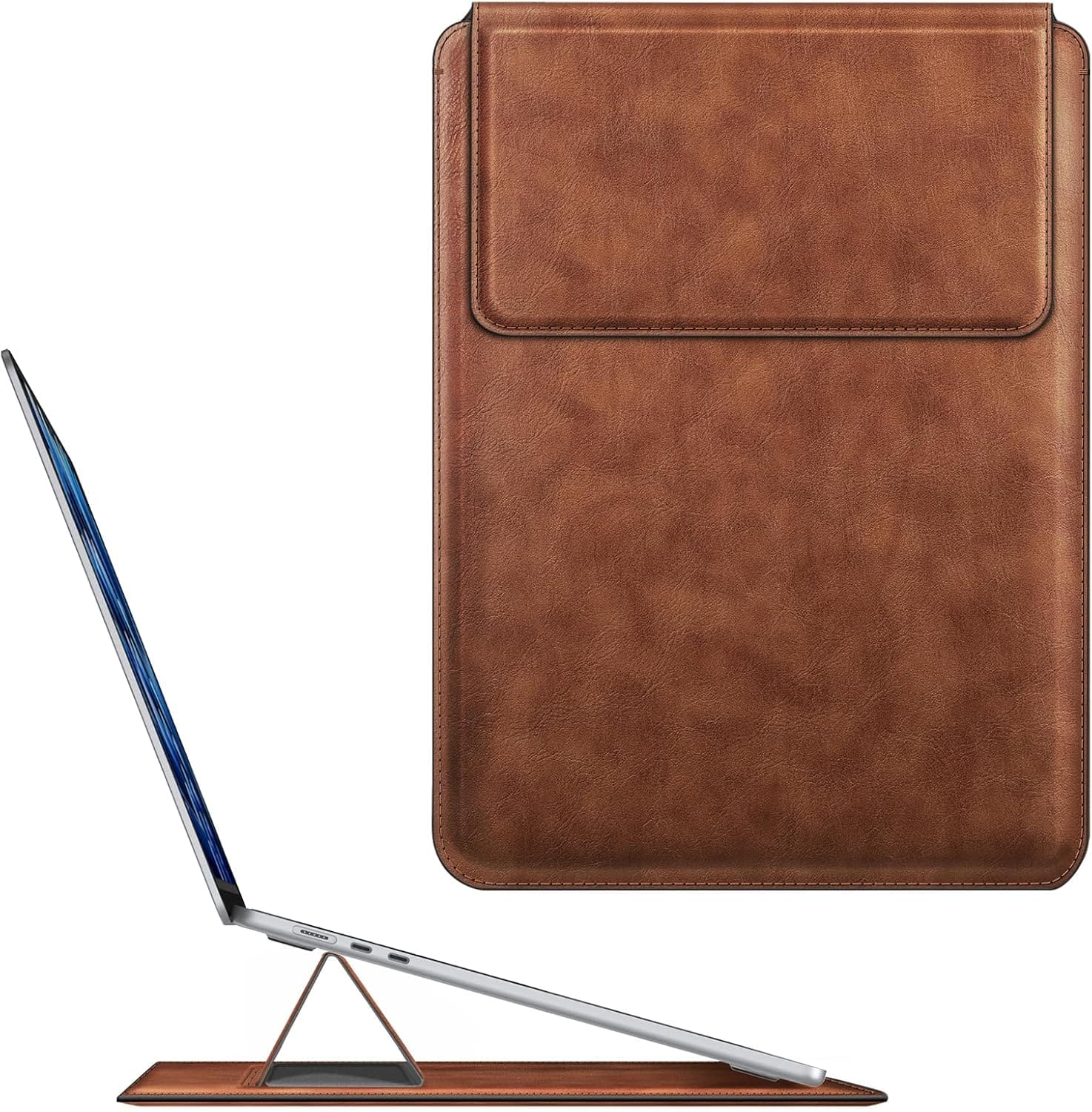 Fintie - Sleeve Case for MacBook Air 15.3 Inch, MacBook Pro 16''/15'', 15 Inch Laptop Tablet, Protective Case Slim Bag Cover - Brown price history on PriceWatchPro