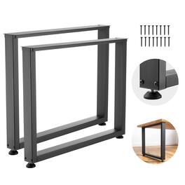 VEVOR - Table Legs, 29.5" H x 35.4" W Square Steel Furniture Legs, Modular Design, Easy Assembly, 2204 lbs Max Load Heavy Duty - Black
