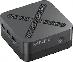 Front. MINIX - Z95 Mini Desktop PC, Intel N95, 16 GB RAM, 512GB SSD - Black.