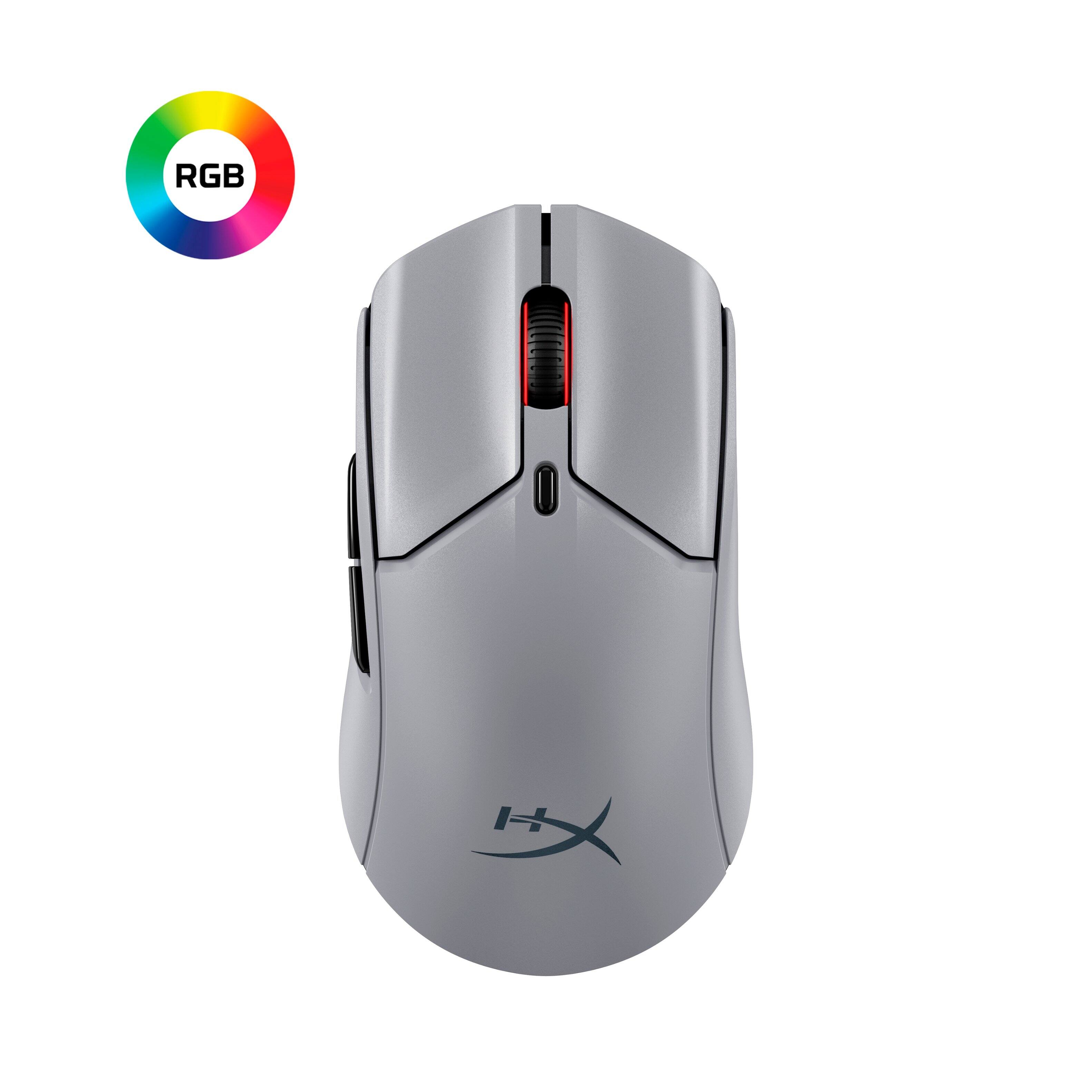 Alt View 7. HyperX - Pulsefire Haste 2 Pro 4K Lightweight Wireless Optical Gaming Mouse with RGB Lighting - Slate Grey.