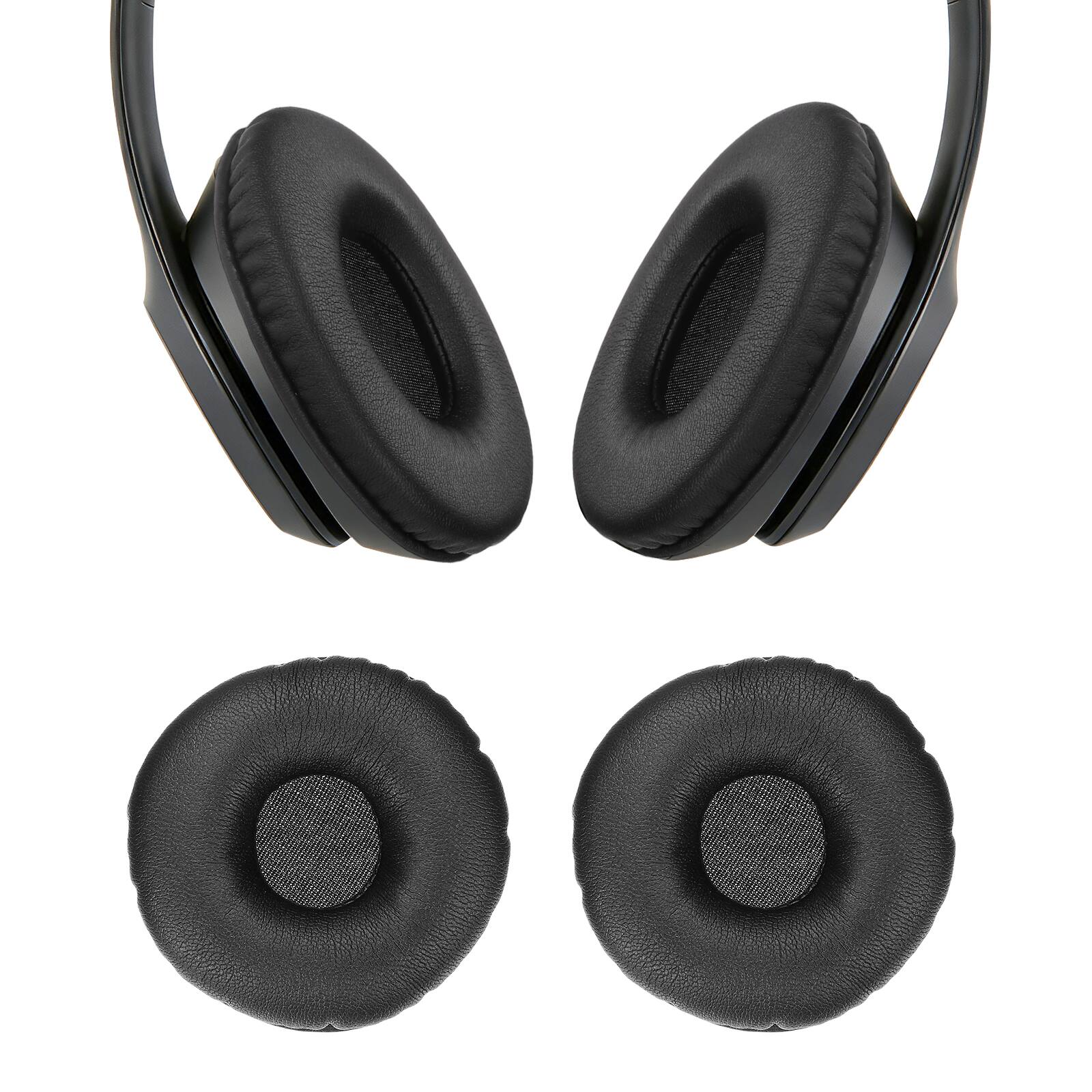 Front. Unique Bargains - 2pcs Universal Wireless Ear Pads Replacement Cushions 2.6 Inch Soft High Density for Headphones Gaming - Black.