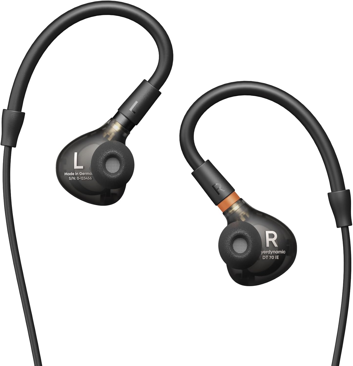 L Made in Germany S/N 0-123456 R yerdynamic DT 70 IE