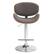 Left. Simpli Home - Marana Bentwood Adjustable Height Gas Lift Bar Stool - Distressed Brown.