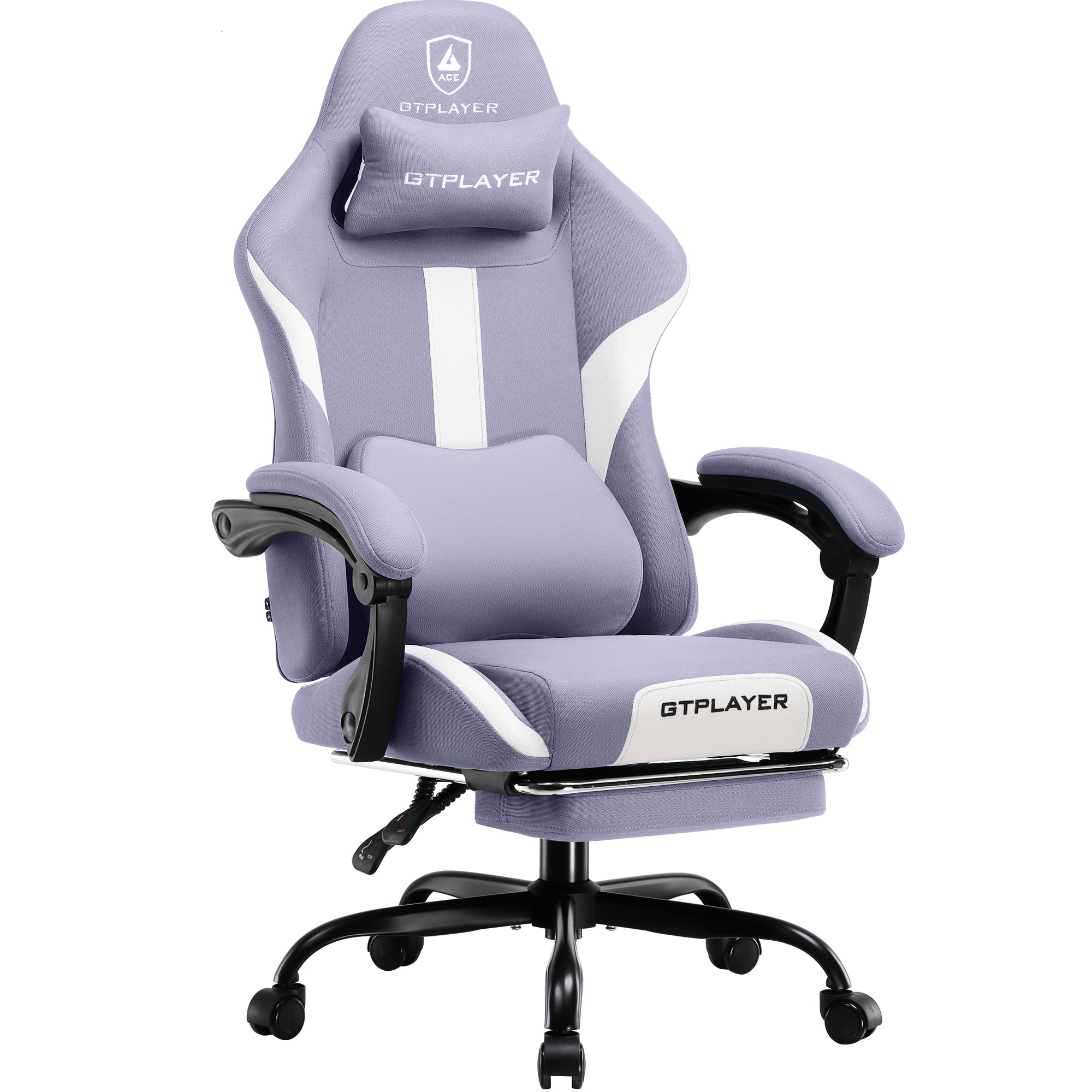 GTPlayer - GT905 Adjustable Gaming Chair with Breathable Fabric - Purple - Front_Zoom