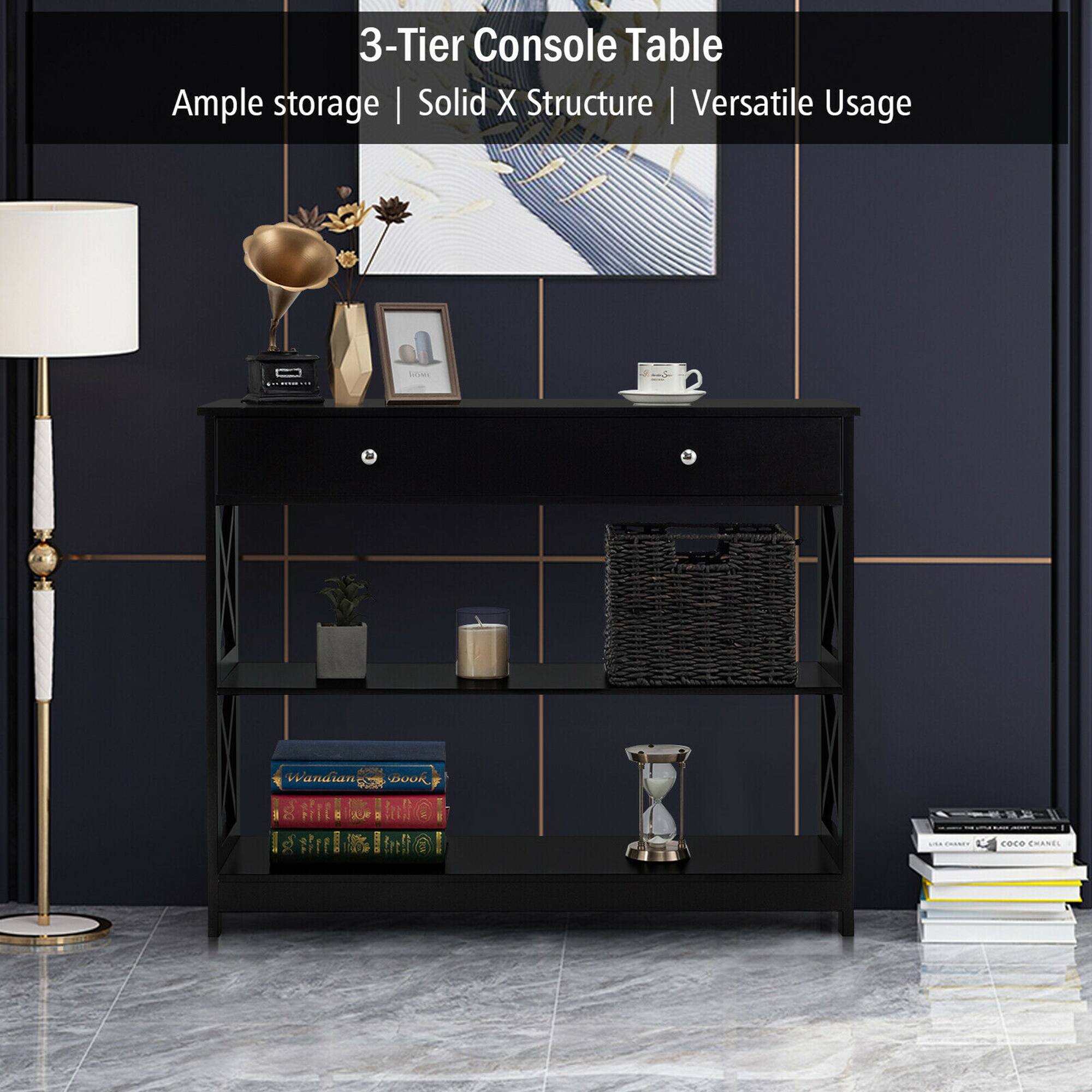 3-Tier Console Table  
Ample storage | Solid X Structure | Versatile Usage