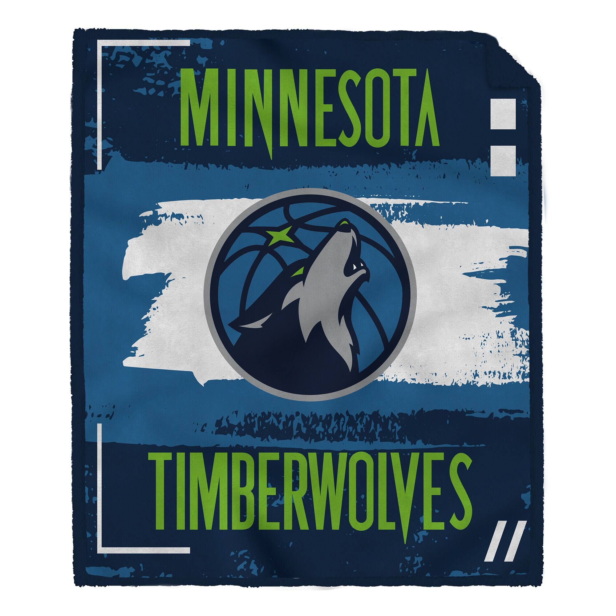 Pegasus - Minnesota Timberwolves 60" x 70" Distressed Brush Two-Sided Ultra Cozy Blanket - Multicolor