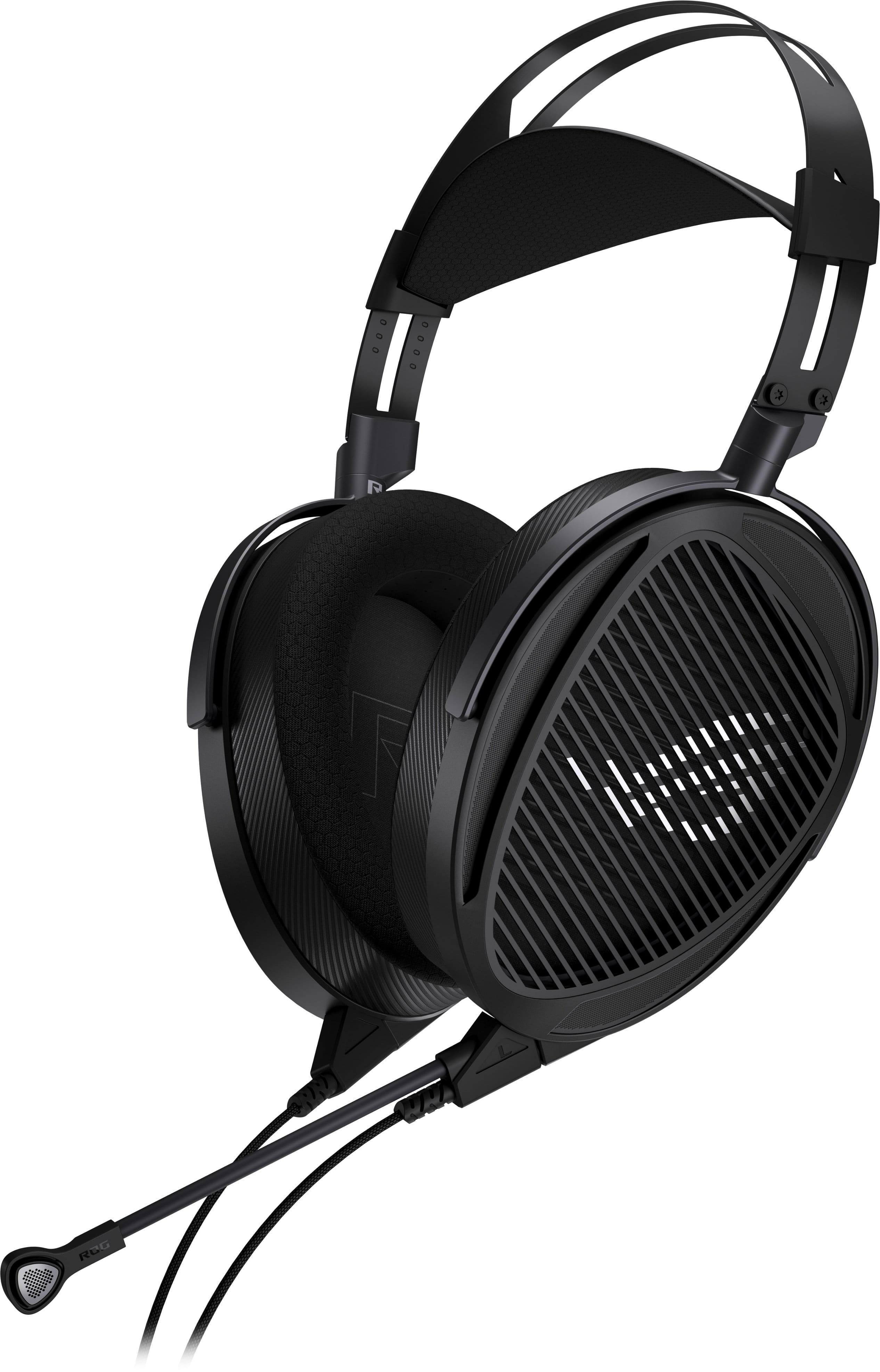 Front. ASUS - ROG Kithara Wired Audiophile Open-Back Gaming Headset with ROG-Tuned HIFIMAN Planar Magnetic Drivers - Black.
