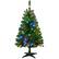 Front. Homcom - Prelit Artificial Christmas Tree, 208 Branches, 100 Warm White or Colorful LEDs, Auto Open - green.