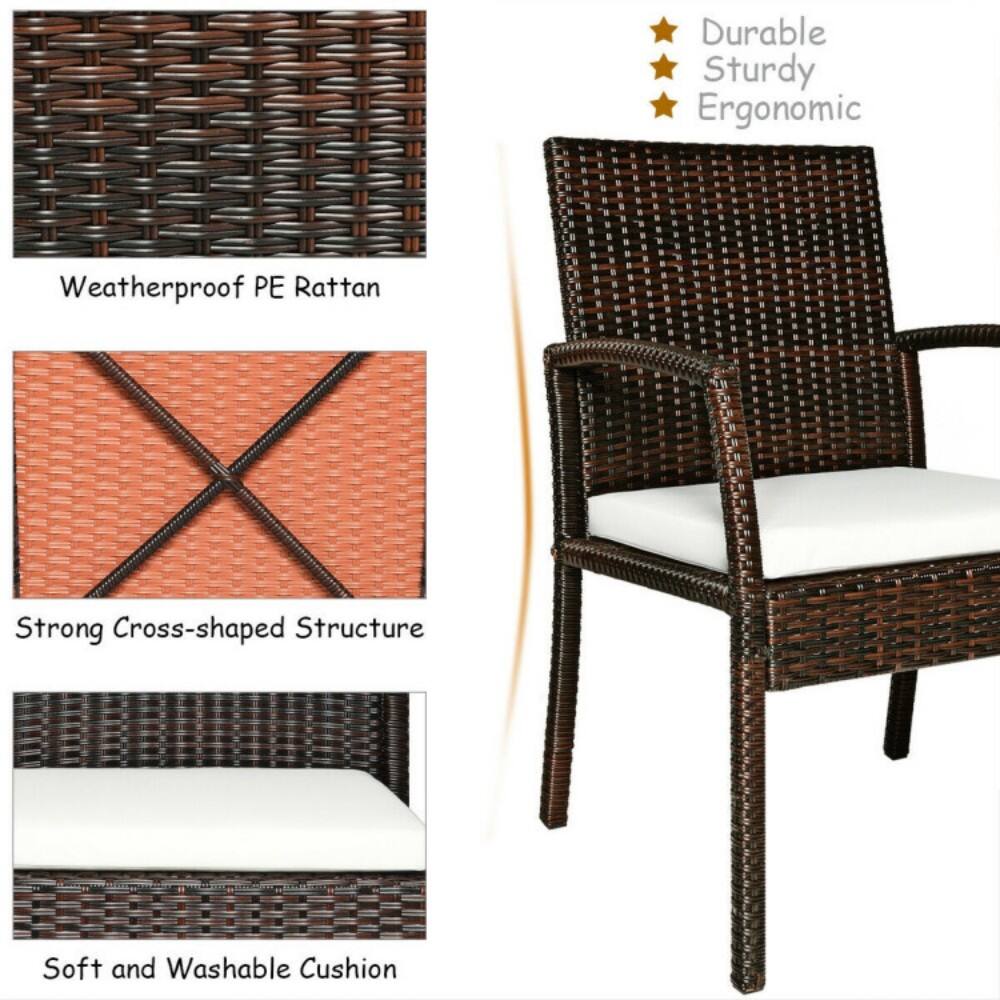 - Durable
- Sturdy
- Ergonomic
- Weatherproof PE Rattan
- Strong Cross-shaped Structure
- Soft and Washable Cushion