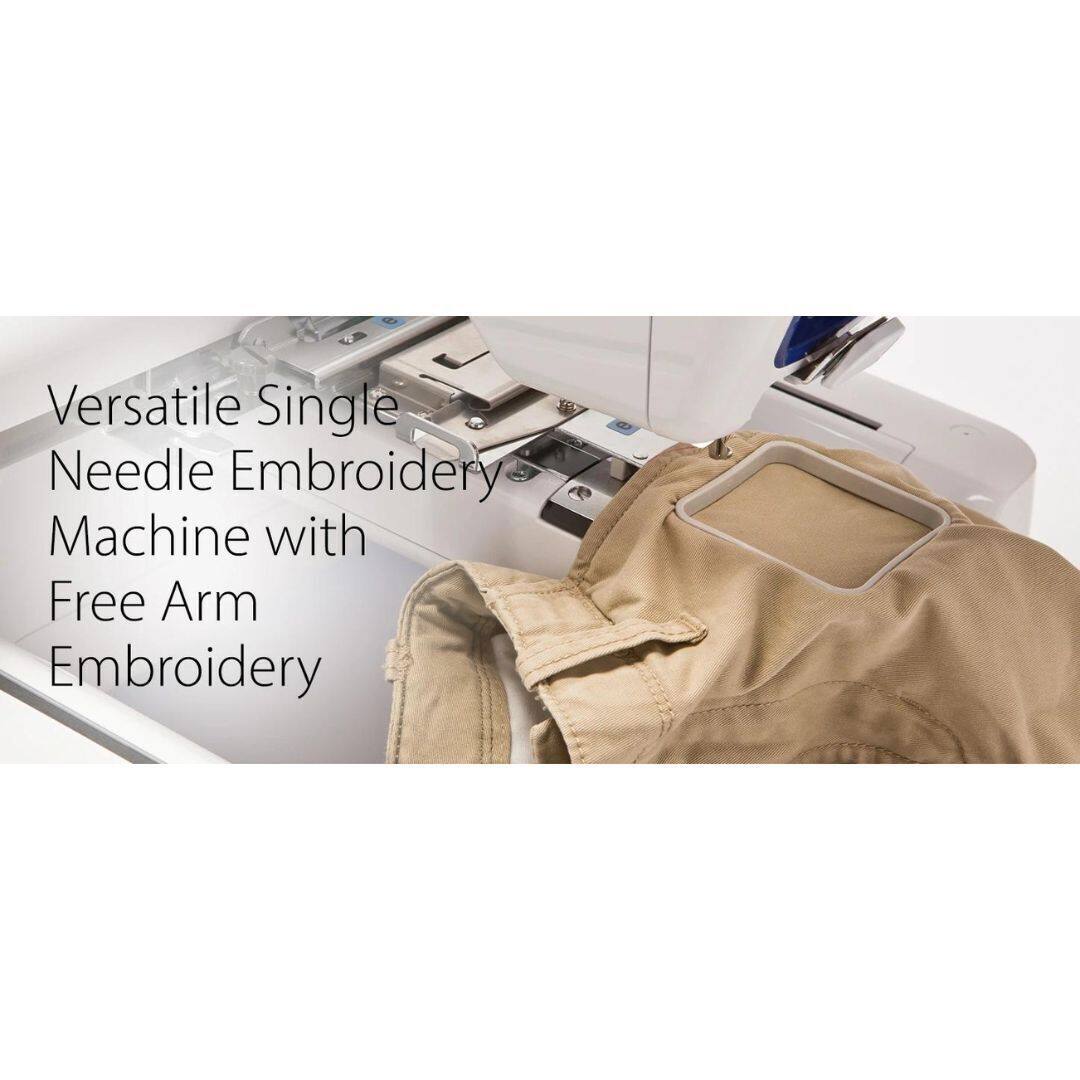 Versatile Single Needle Embroidery Machine with Free Arm Embroidery