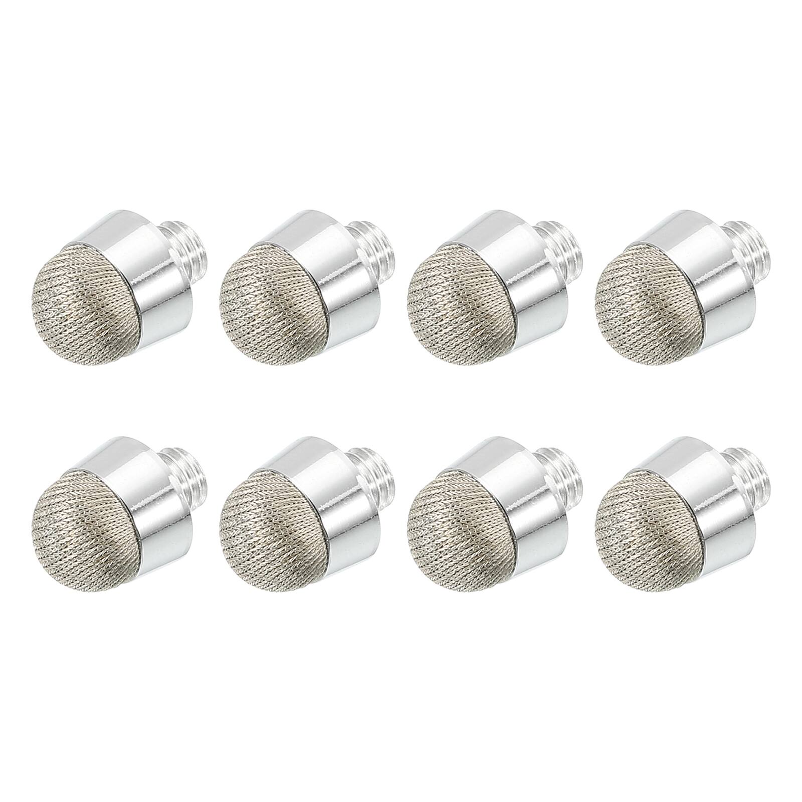 Unique Bargains - 8pcs 8mm Fiber Fine Tips Universal Replacement High Precision for 2 in 1 Stylus Pen Capacitive Touch Screen Devices - Silver