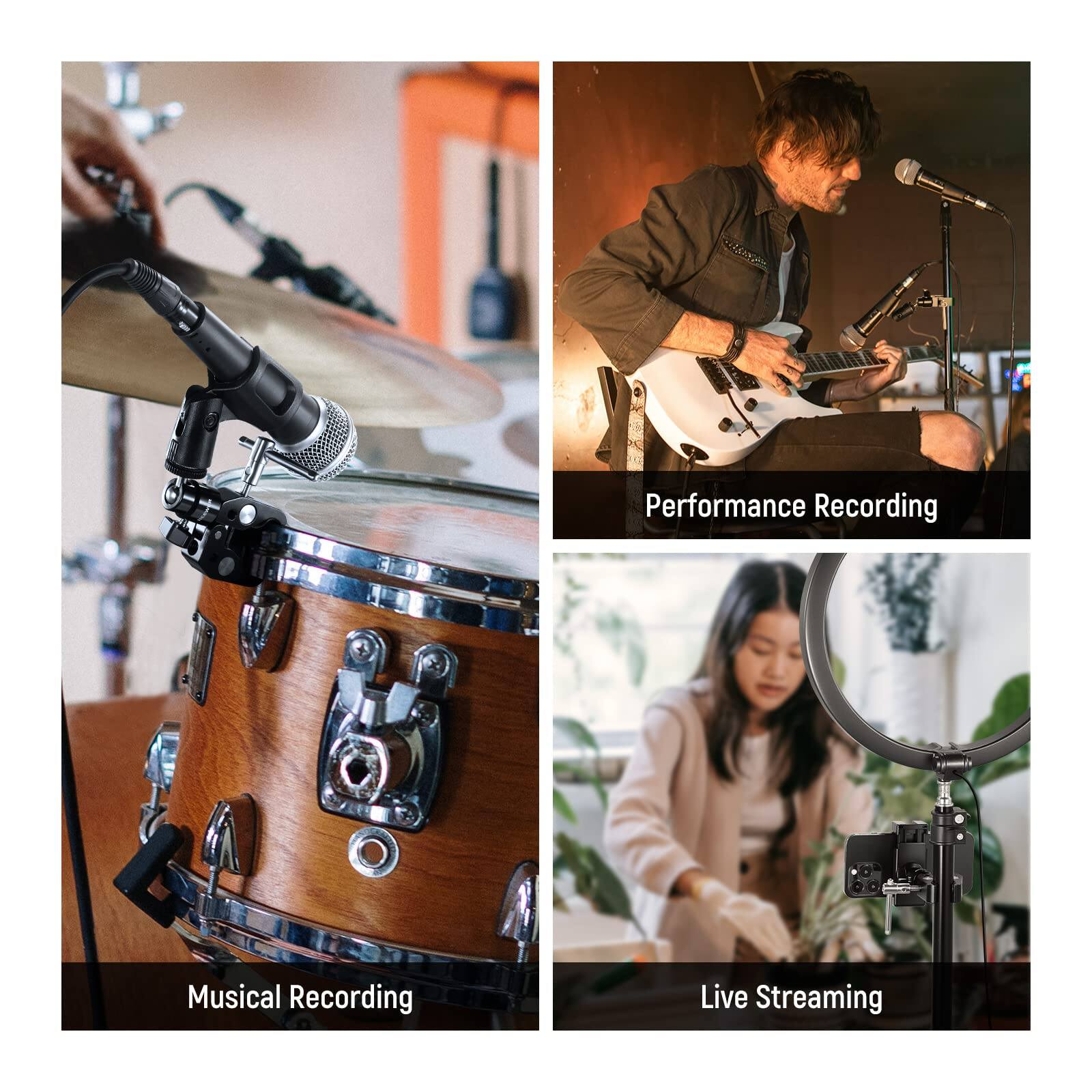 - Performance Recording
- Musical Recording
- Live Streaming