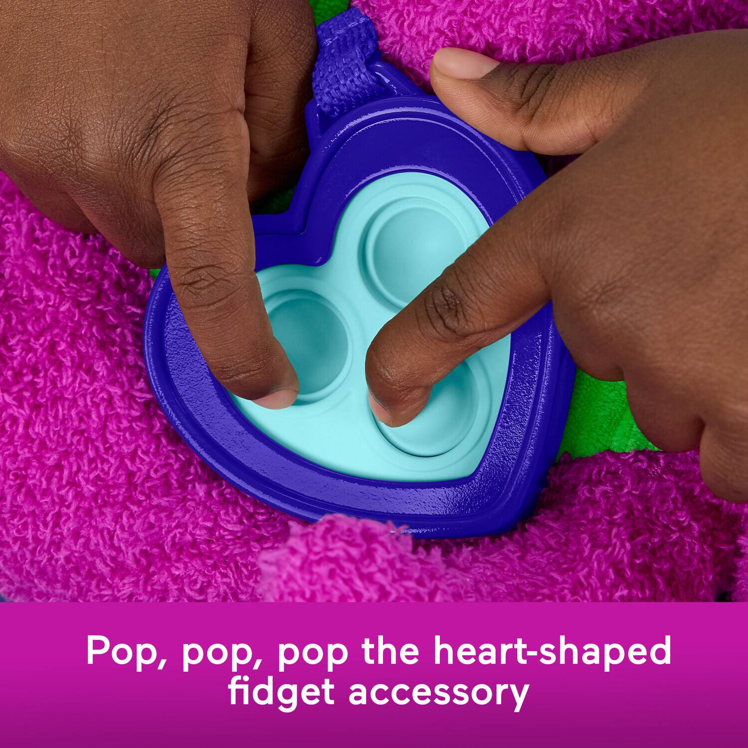 Pop, pop, pop the heart-shaped fidget accessory