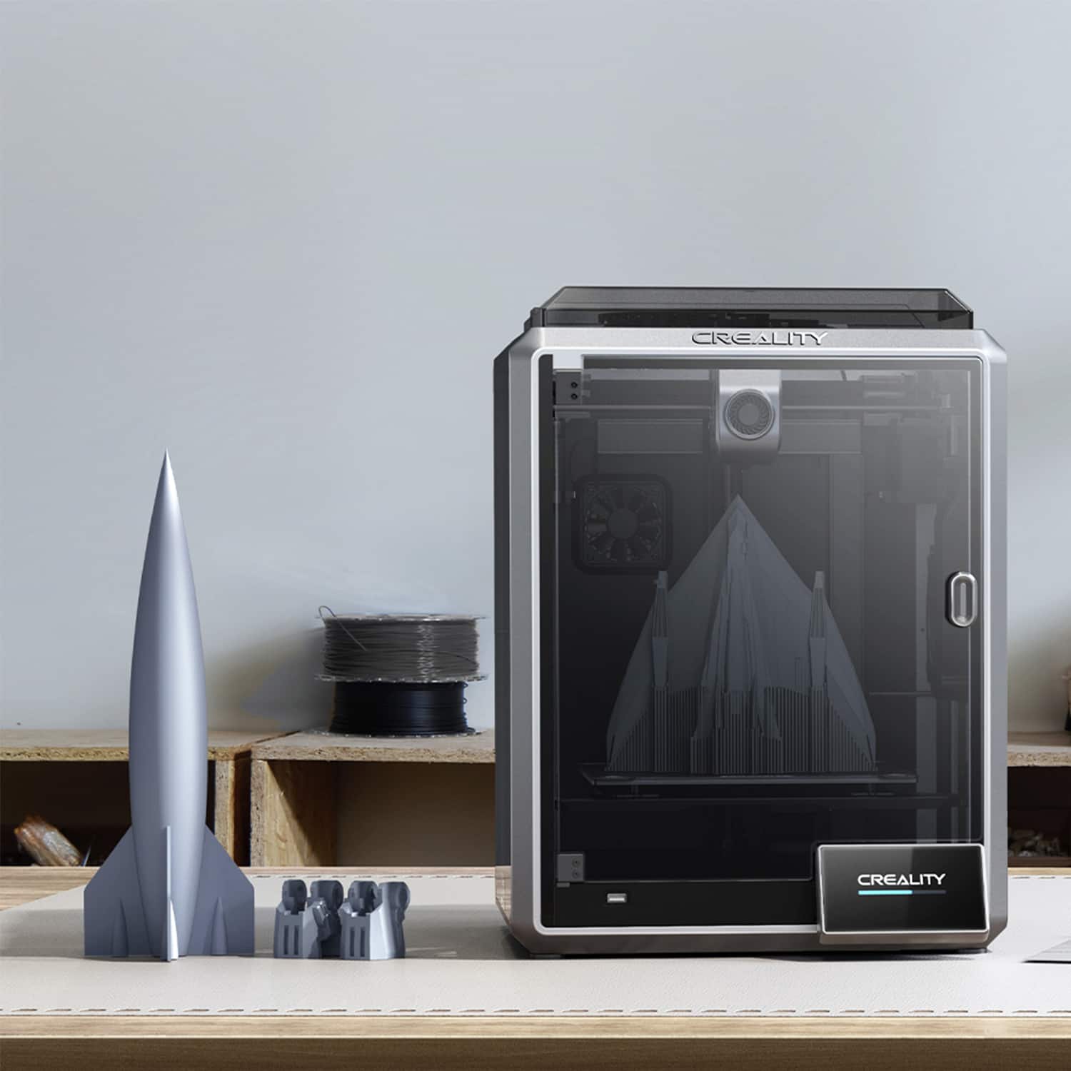Alt View 14. Creality - K1 3D Printer - Black.