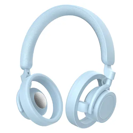 Front. Cluzine - Wireless Gaming Headphones with ANC Noise Cancellation, Stereo Surround Sound Gaming Headset - Blue.