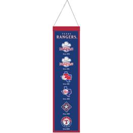 WinCraft - Texas Rangers 8" x 32" Evolution Banner - Multicolor