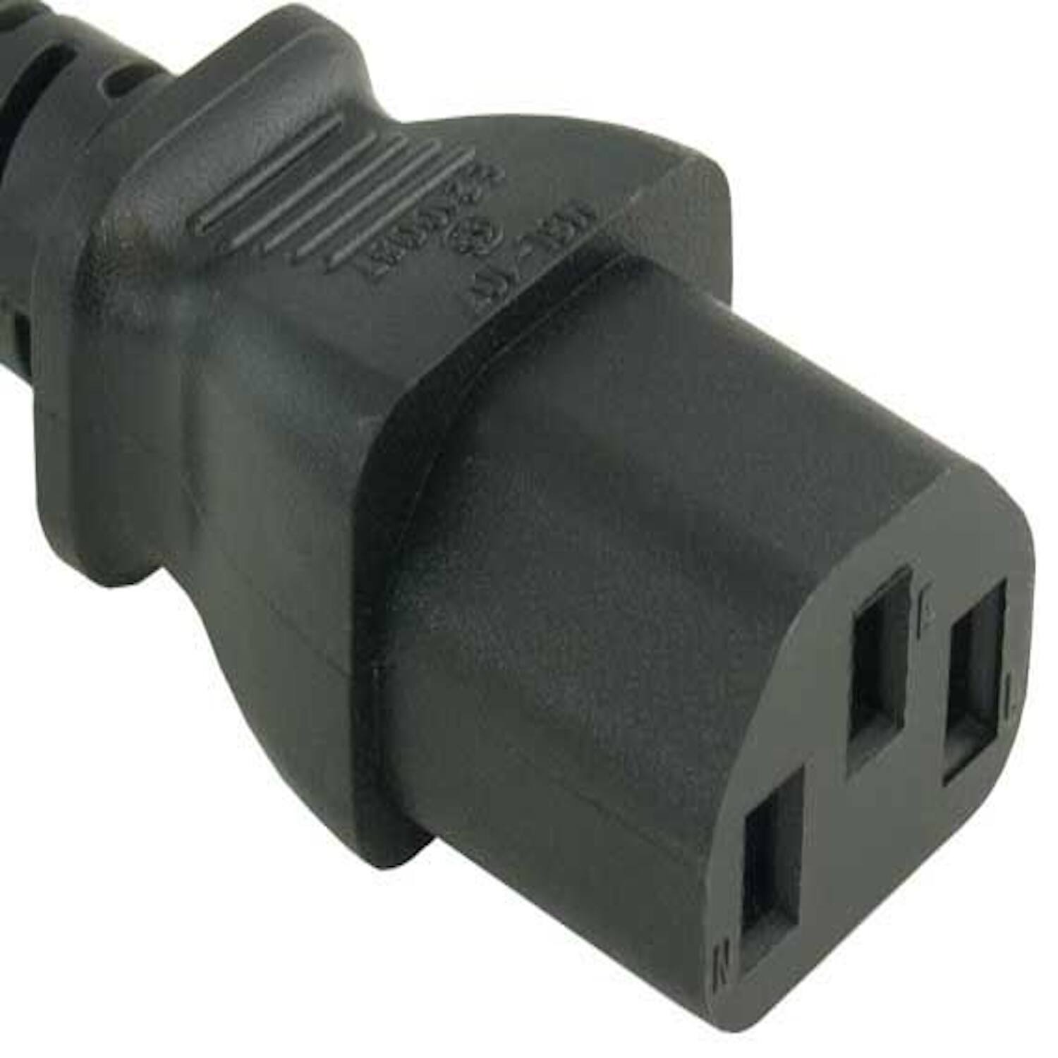 Angle. Sanoxy - SANOXY Cables and Adapters; 15ft Computer Power Extension Cord (IEC320 C13 to IEC320 C14) - Black.