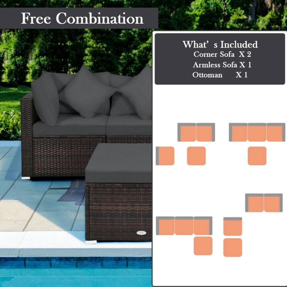 Free Combination

What's Included  
Corner Sofa X 2  
Armless Sofa X 1  
Ottoman X 1