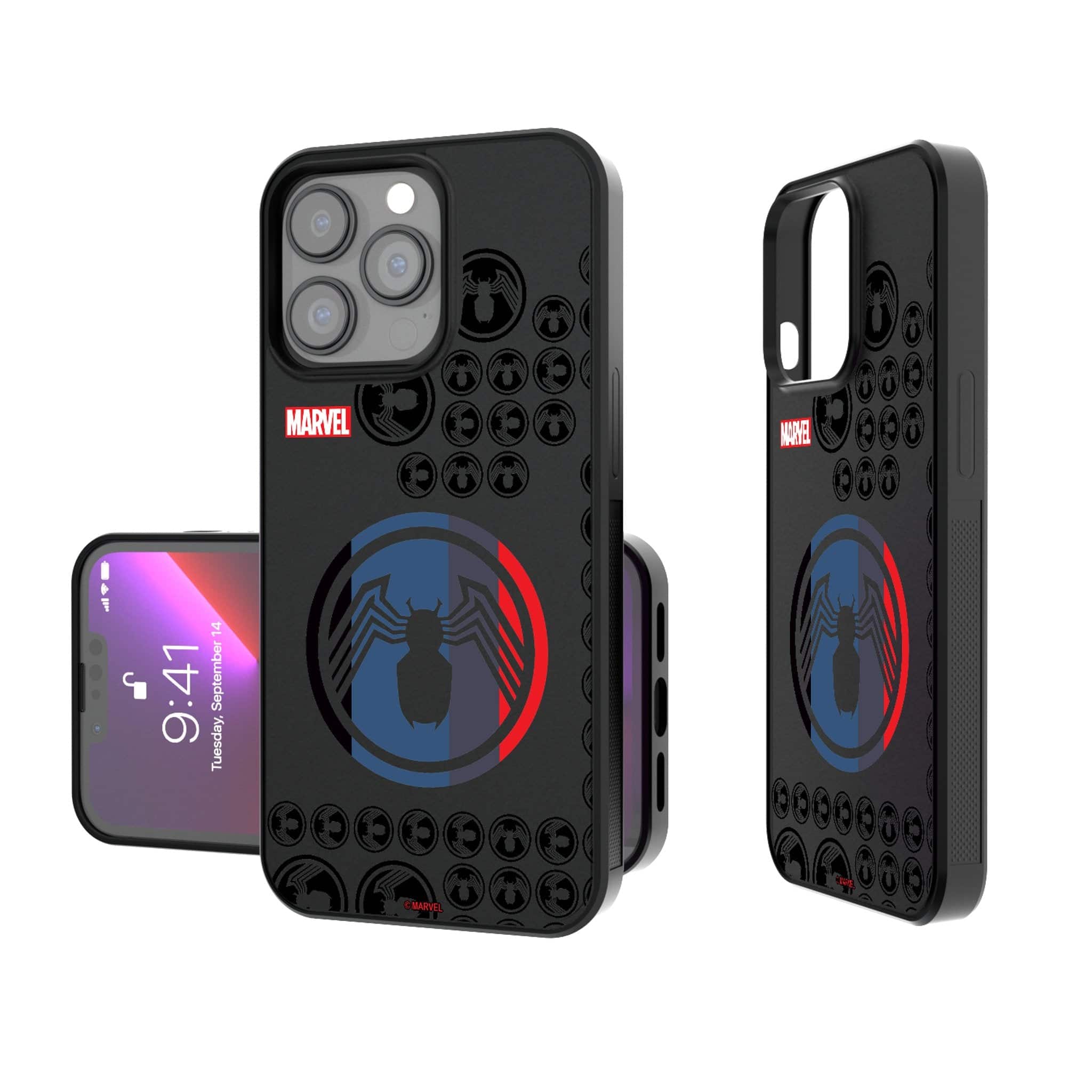 Keyscaper - Marvel Sigil Bump Phone Case - Apple iPhone 13 Mini - Venom
