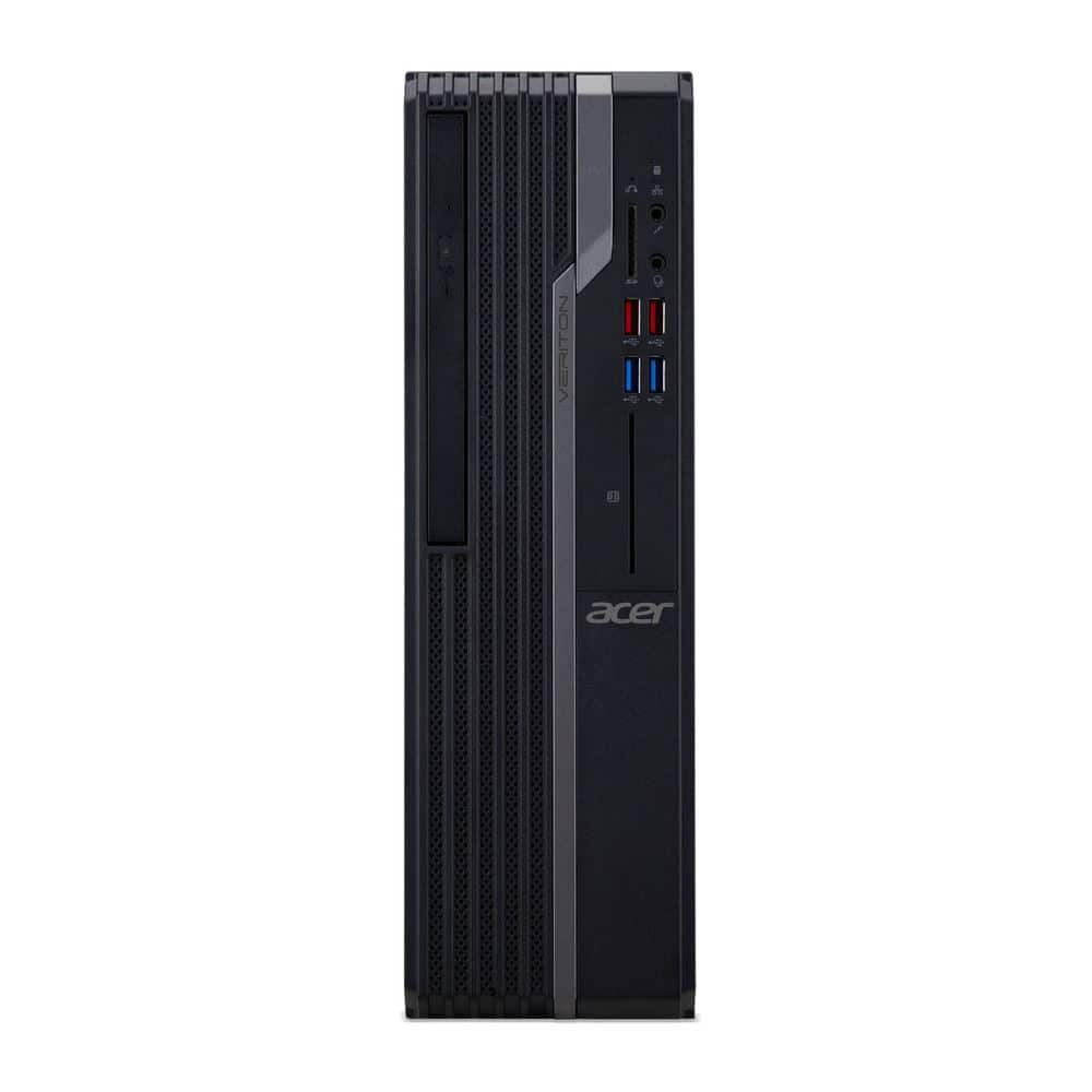 Acer - Refurbished Excellent - Refurbished Veriton X VX4680G Desktop 8GB RAM 256GB SSD Intel Core i5-11400 2.60GHz Windows 10 Pro - Black