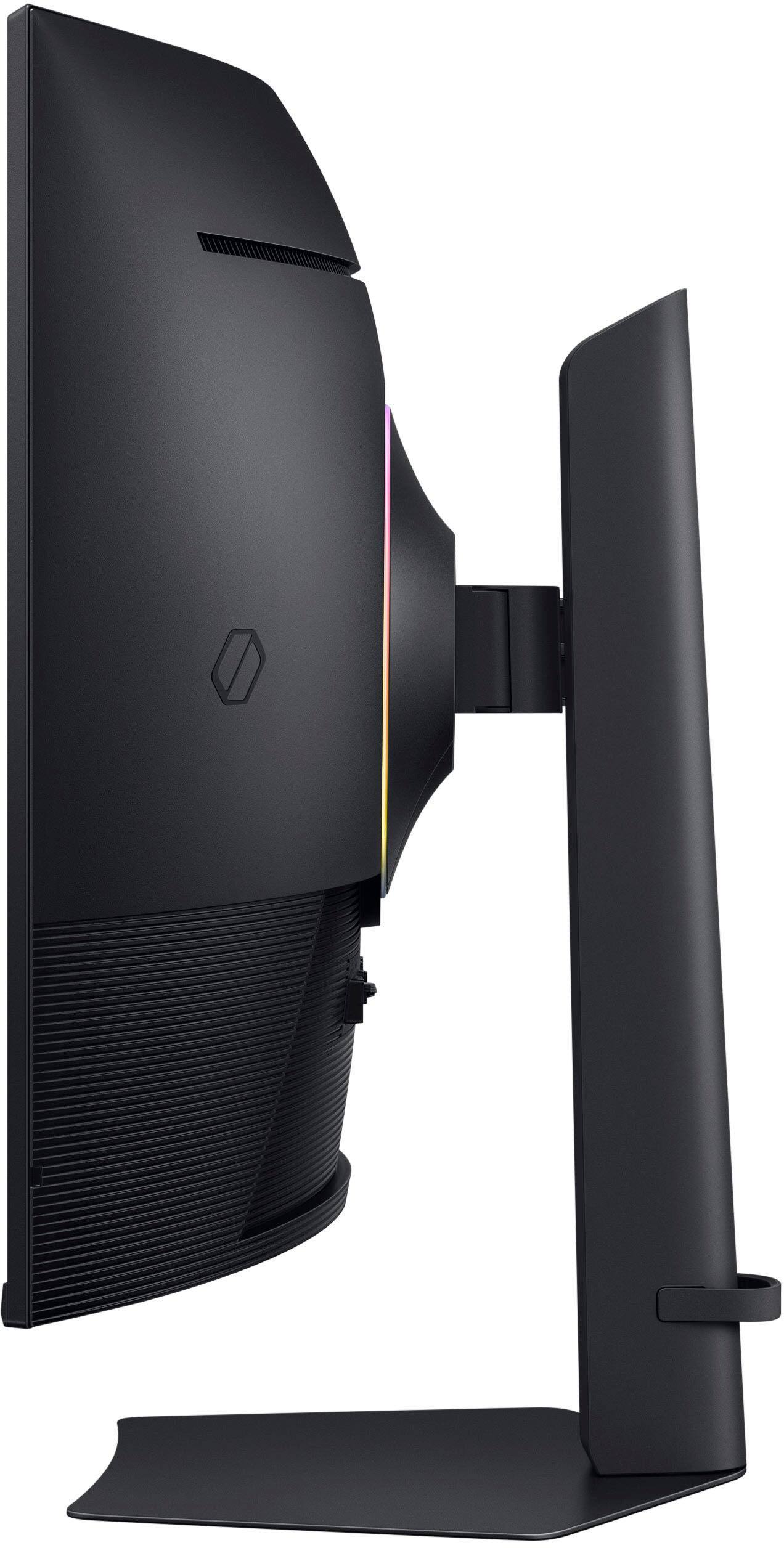 Alt View 23. Samsung - 37" Odyssey G75F 4K 165Hz 1ms AMD FreeSync Prem Pro Curved Gaming Monitor with HDR 600 (DisplayPort, HDMI) - Black.