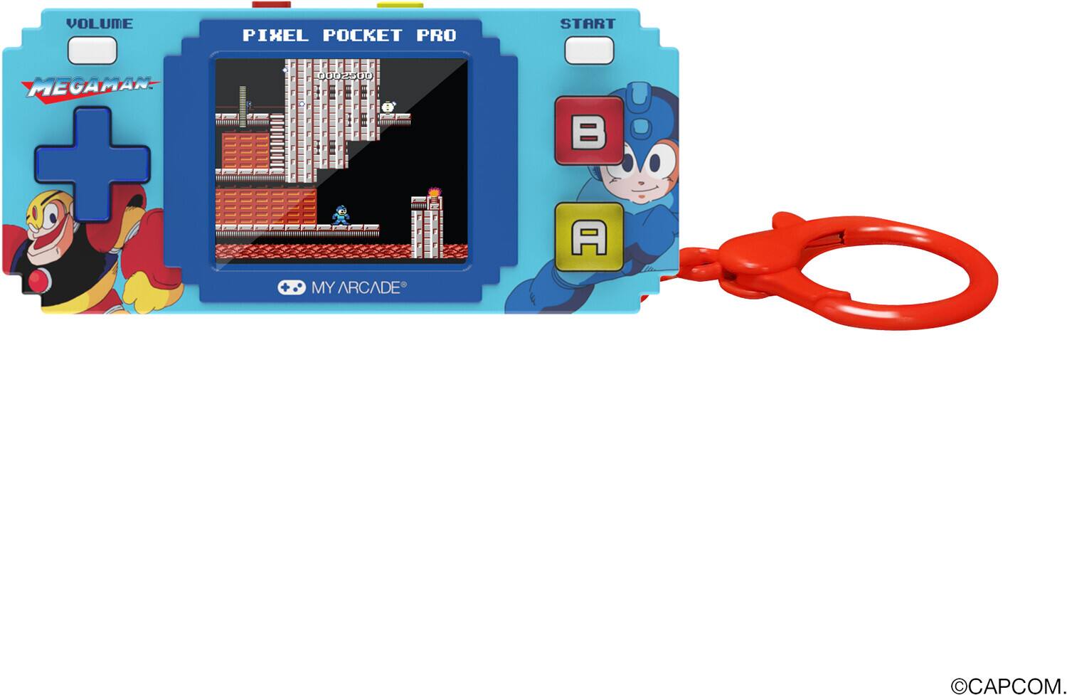 VOLUME MEGAMAN  
PIXEL POCKET PRO  
MY ARCADE  
START  
B  
A  
©CAPCOM.