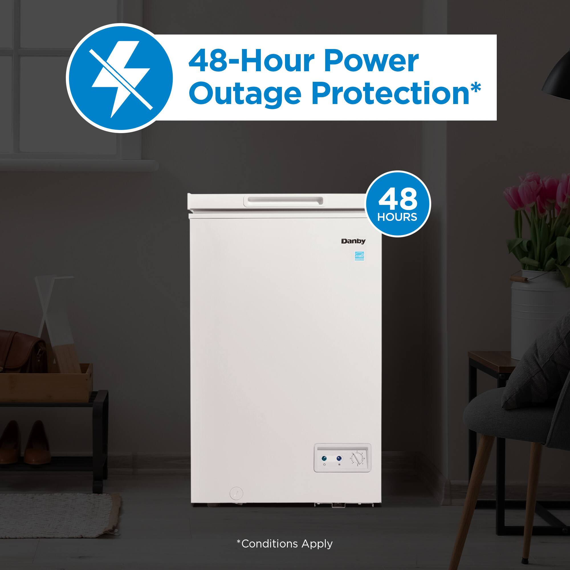 48-Hour Power Outage Protection*, 48 HOURS, Danby, Conditions Apply