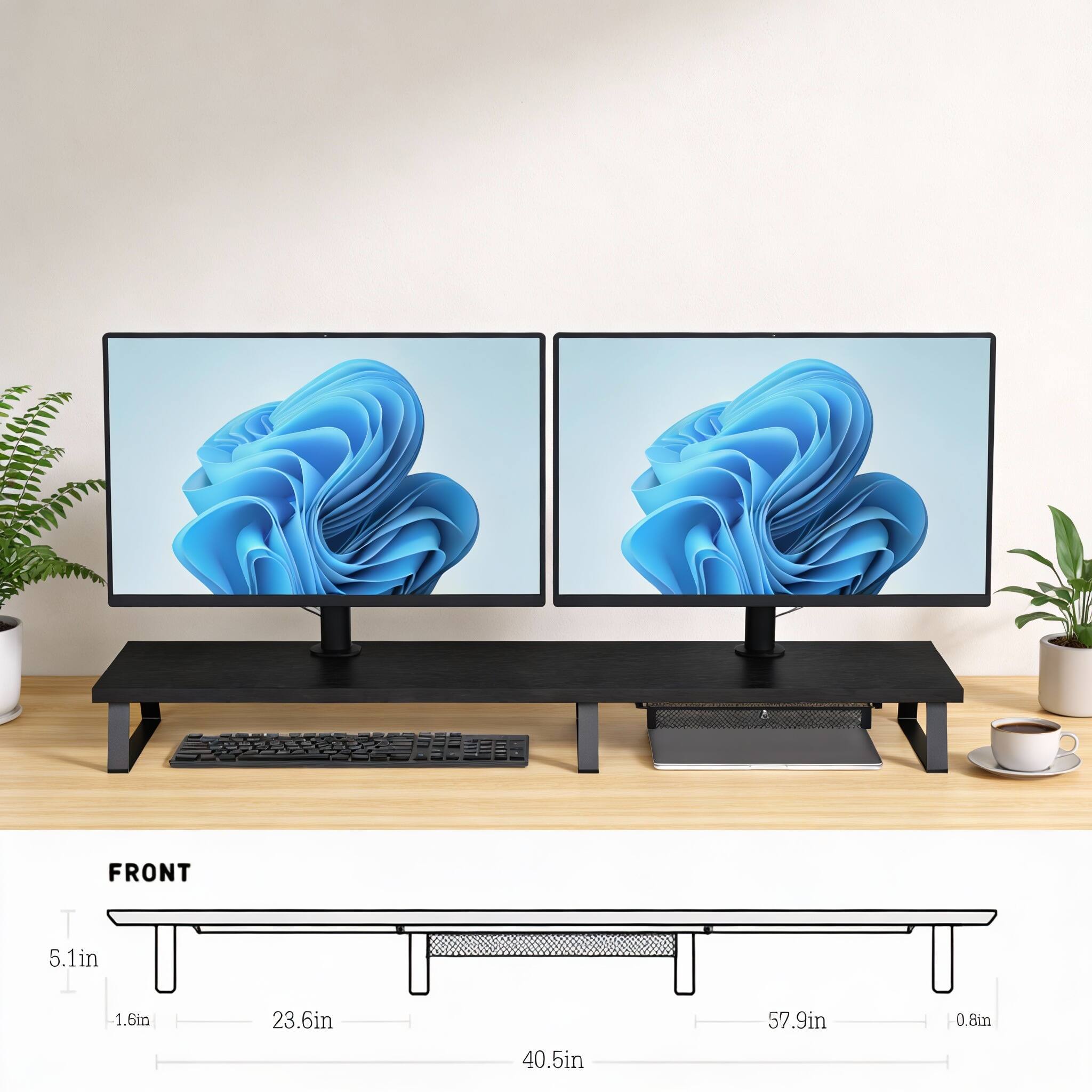 FRONT  
5.1in  
1.6in  
23.6in  
57.9in  
0.8m  
40.5in