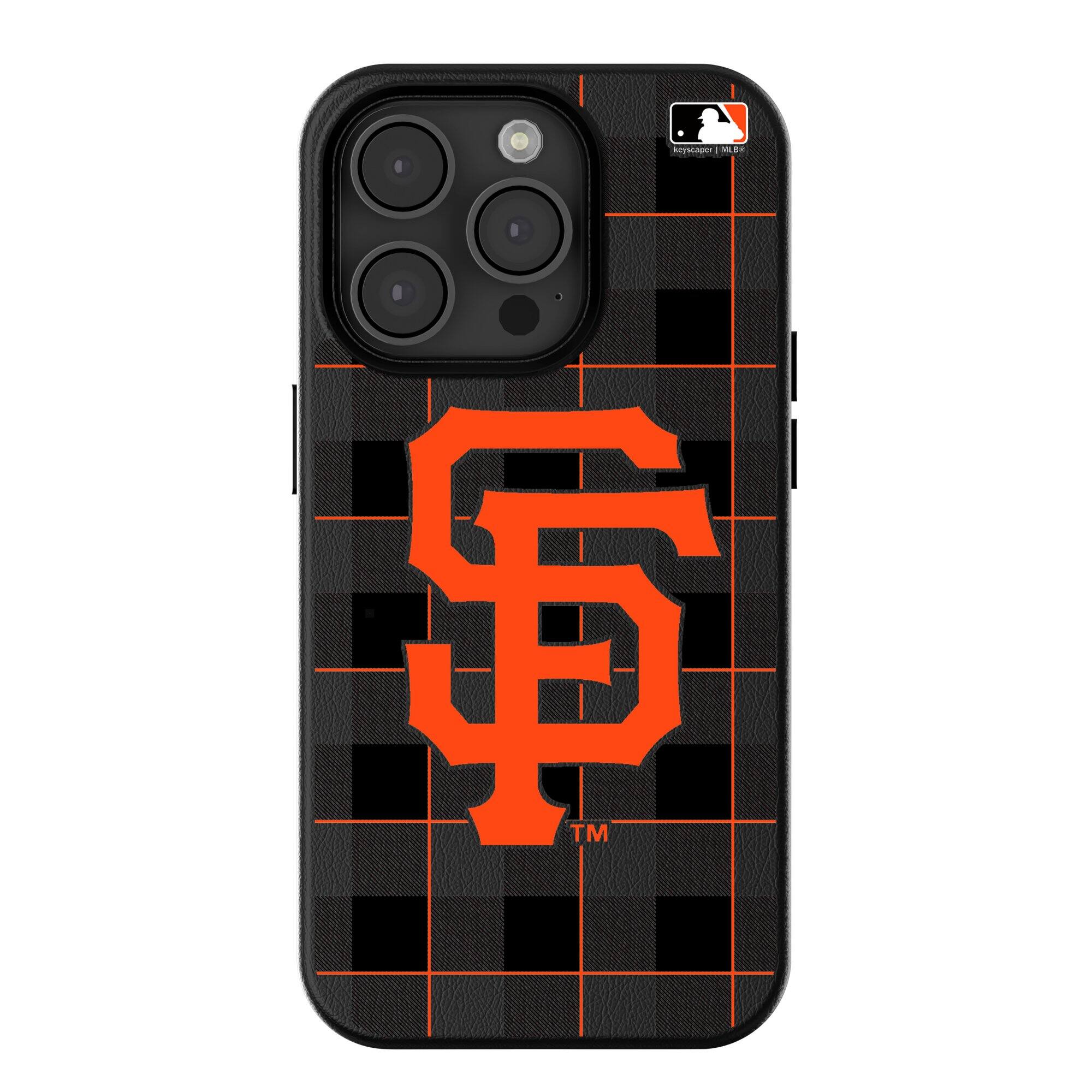 Keyscaper - MLB - San Francisco Giants Plaid Magnetic Bump iPhone Case - 15 - Black price history on PriceWatchPro