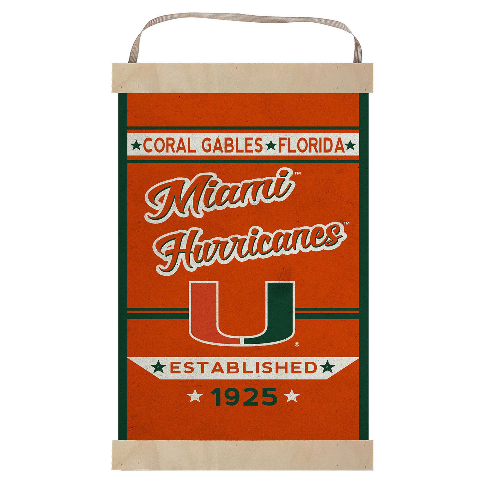 CORAL GABLES FLORIDA  
Miami Hurricanes  
ESTABLISHED 1925