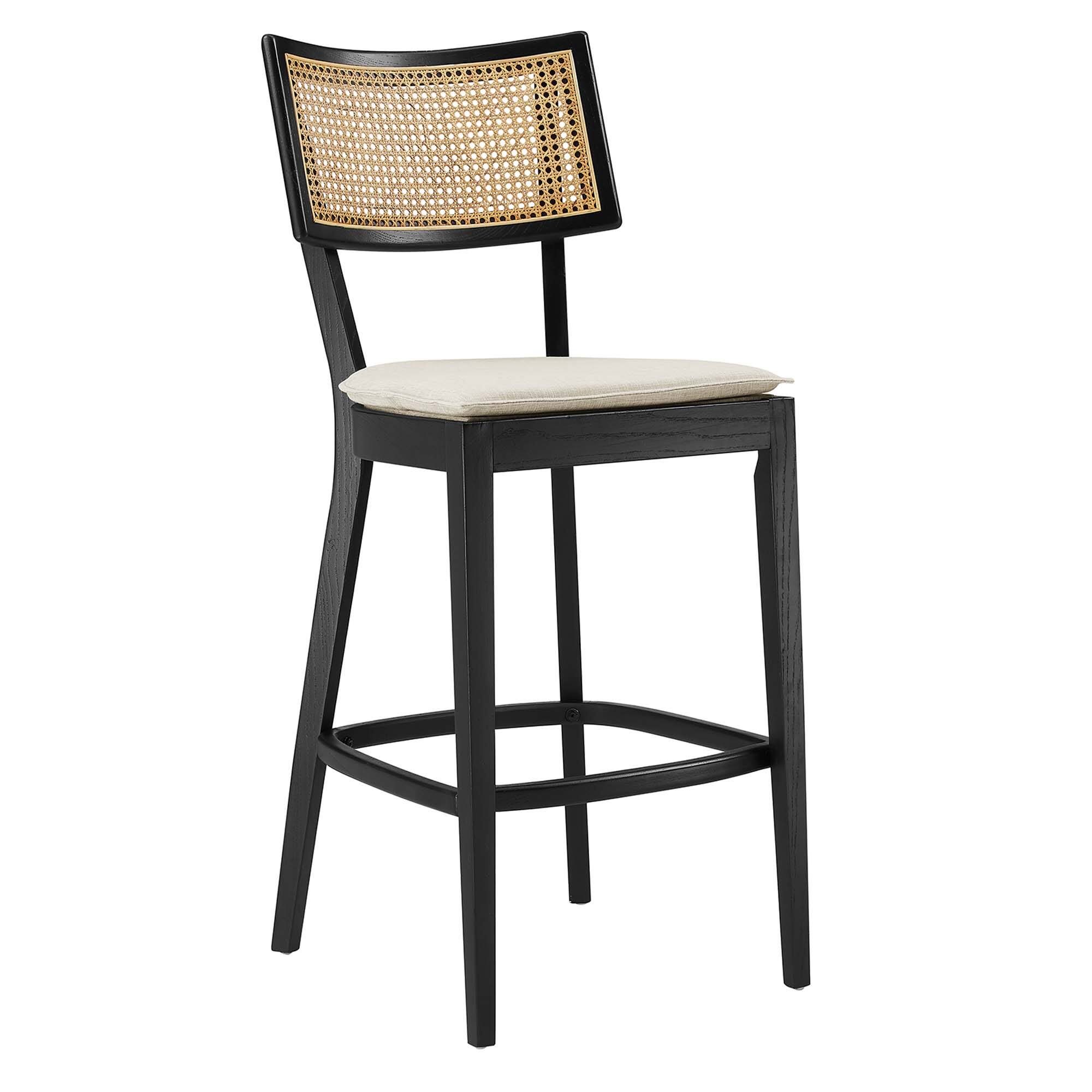 Back. Modway - Caledonia Wood Bar Stools Set of 2 by Modway - 0.