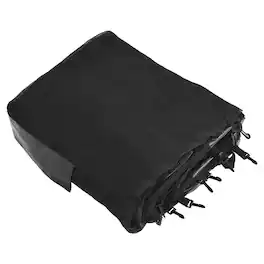 Gymax - 12FT Replacement Trampoline Safety Enclosure Net w/ Zipper & Buckle for 8 Poles - Black