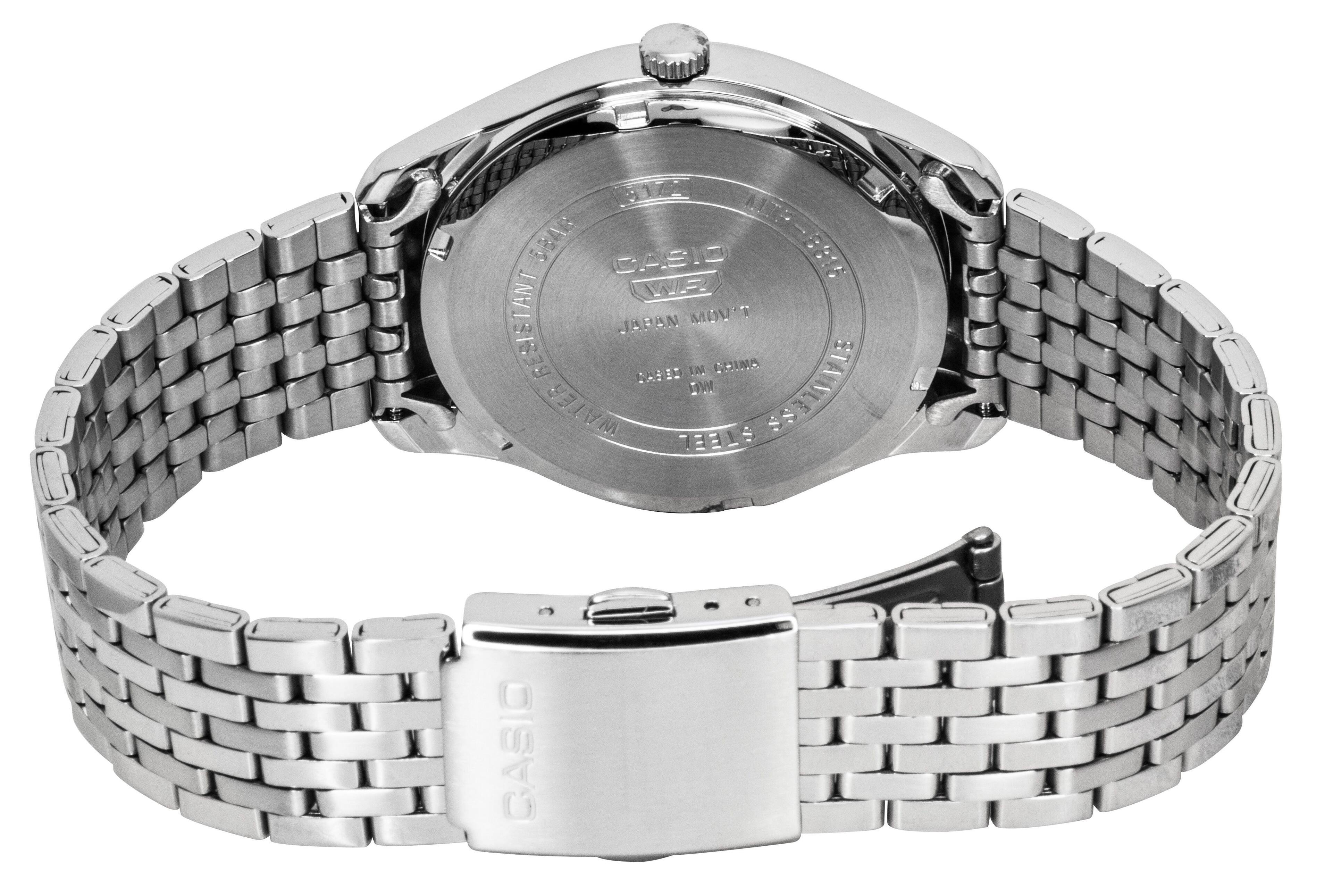 CASIO WR RESISTANT JAPAN MOV'T MADE IN CHINA CASED WATER STEEL DW STAINLESS