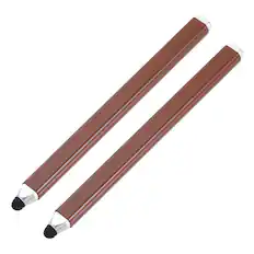 Front. Unique Bargains - 2pcs High Sensitivity Universal Stylus Pens for Touch Screen Devices, Phone, Tablet, Laptop - Brown.
