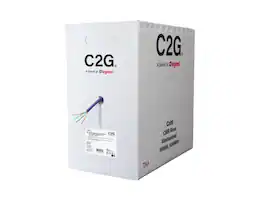 Cables to Go - C2G 1000ft TAA Compliant Cat6 Bulk Unshielded Ethernet Network Cable - Purple Model C2G56039