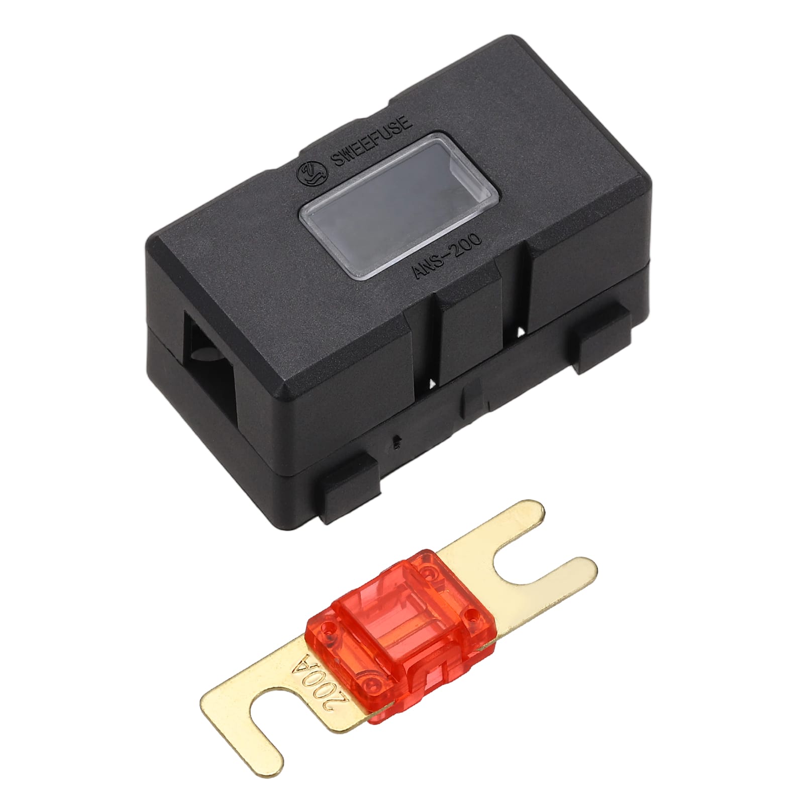 Unique Bargains - 200A 125V ANL Fuse Holder Kit, 200A Fuse Inline Block Box for Automotive Marine Audio Video System - Red price history on PriceWatchPro