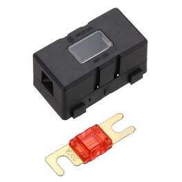 Unique Bargains - 200A 125V ANL Fuse Holder Kit, 200A Fuse Inline Block Box for Automotive Marine Audio Video System - Red