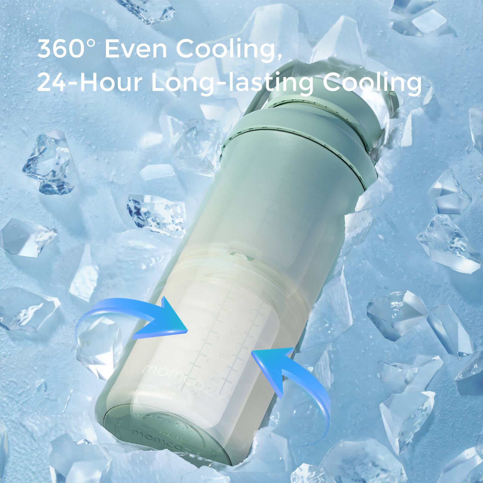 360° Even Cooling, 24-Hour Long-lasting Cooling

10 3 240 - 3 180 120 4 120 AO momco mom 60 ml 2 m 2 oz - Vo NURNOI u PRREDTUCON ME is mameo O