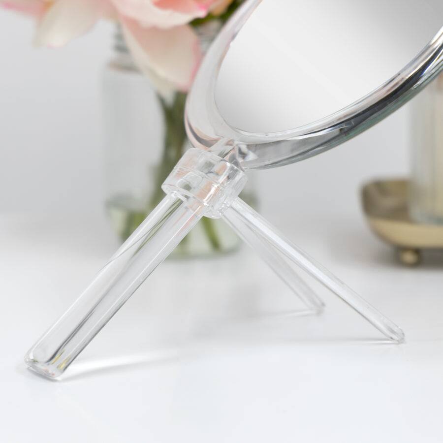 Alt View 2. Zadro - Double-Sided Handheld Mirror for Makeup with 7X/1X Magnifications & Stand - Clear.