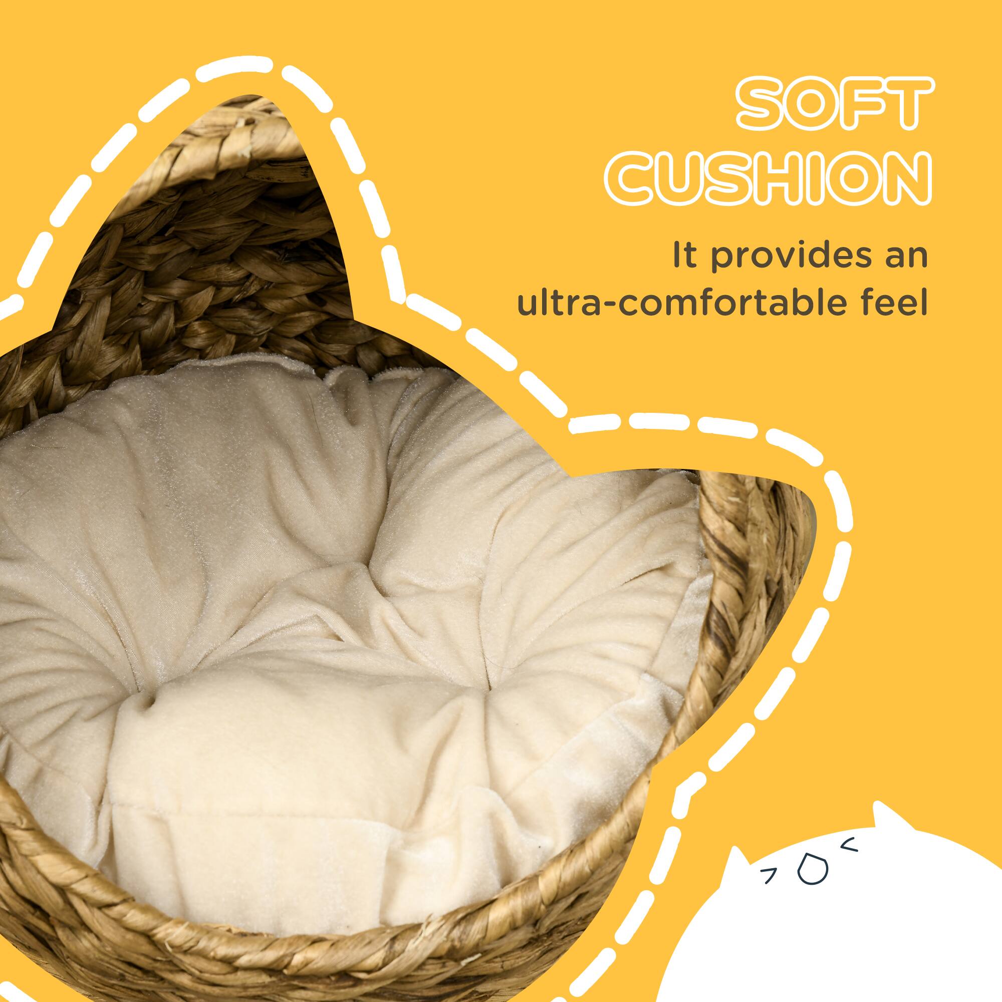 SOFT CUSHION  
It provides an ultra-comfortable feel