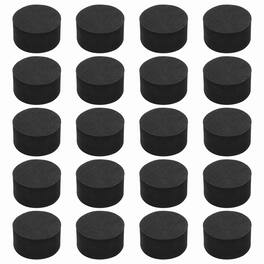 Unique Bargains - Single Sided Speaker Isolation Pads 35x20mm Round EVA Acoustic Foam Anti-Vibration Feet for Speaker Subwoofer, 32pcs - Black