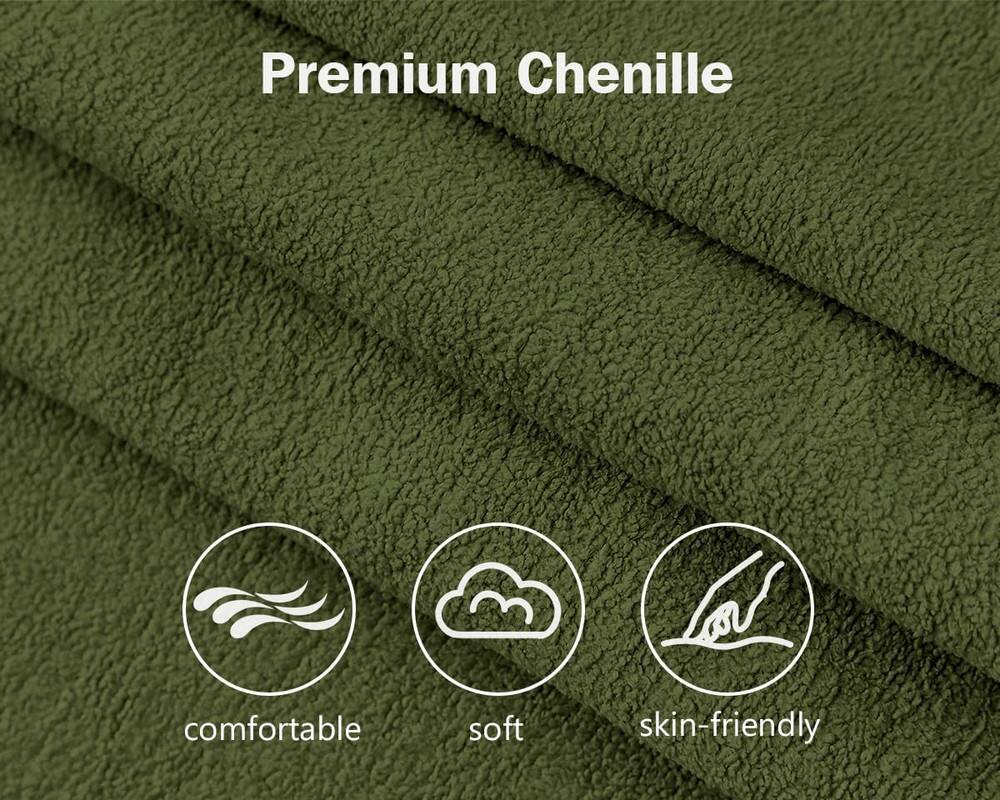 Premium Chenille: comfortable, soft, skin-friendly.