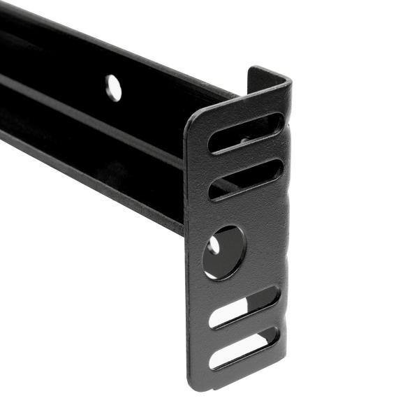 Alt View 1. Hivvago - Hivvago Twin/Full Bed Frame with Smooth-Glide Legs and Headboard Brackets - Black.