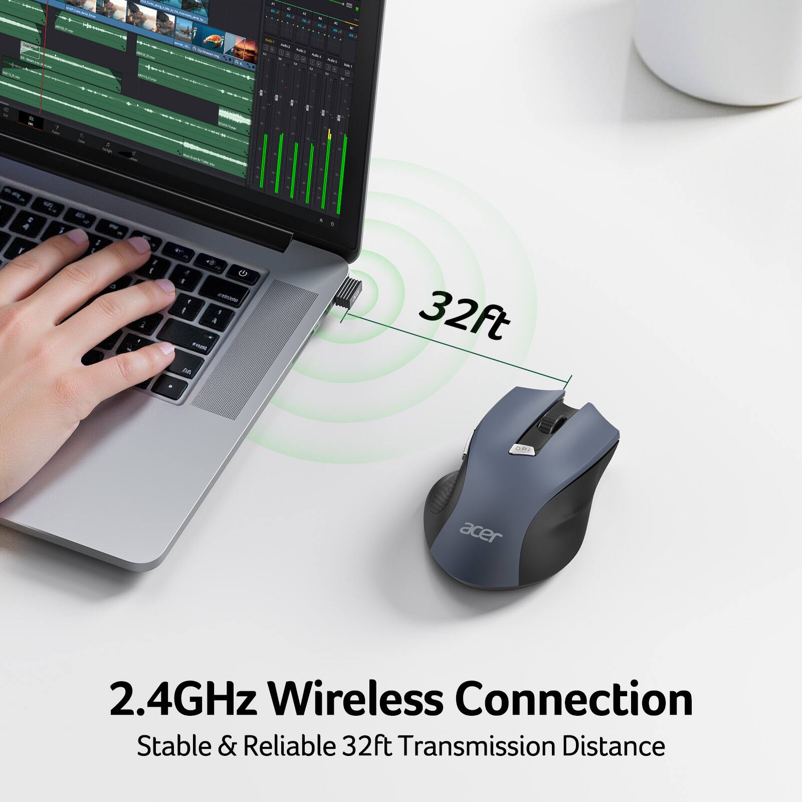 - E F - E 2 + - I F a - + 4 a  E 1 - I 1 4 - - 32ft GP acer 2.4GHz Wireless Connection Stable & Reliable 32ft Transmission Distance